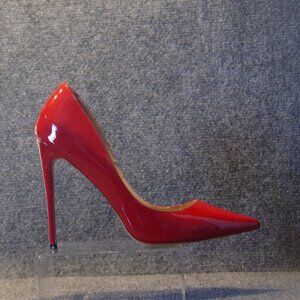 Red Patent High Heel Pumps